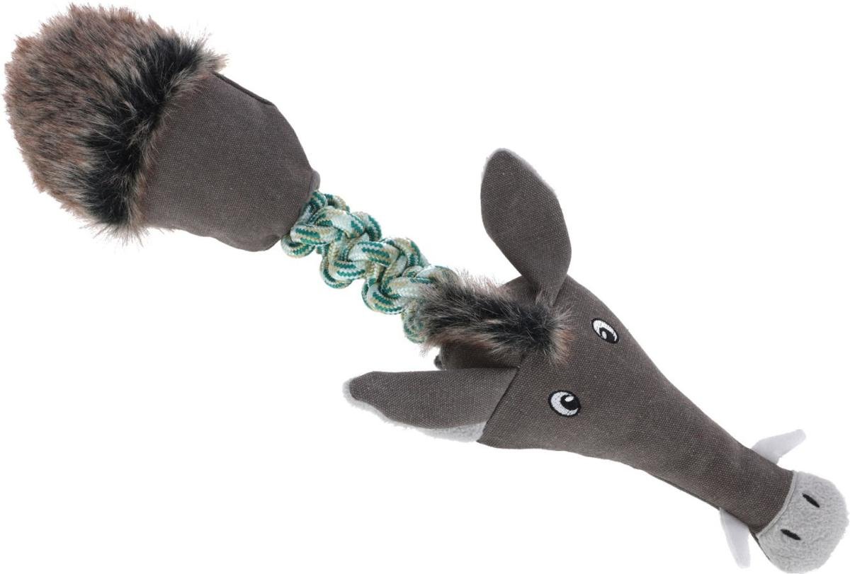 KERBL Kerbl Szary/Biały/Beżowy Zabawka Dla Psa, Dzik, 17 X 56 Cm