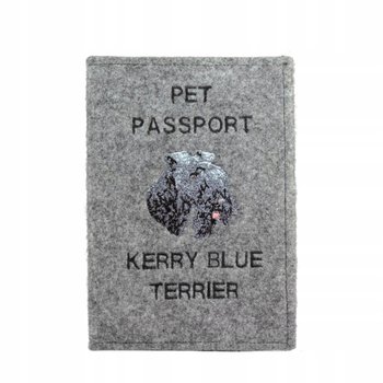 Kerry Blue Terrier Haftowany pokrowiec na paszport - Inna marka