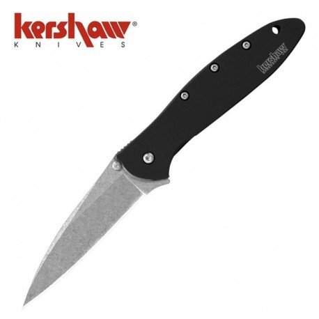 Kershaw, Nóż, Leek Black Stone Wash 1660 SWBLK