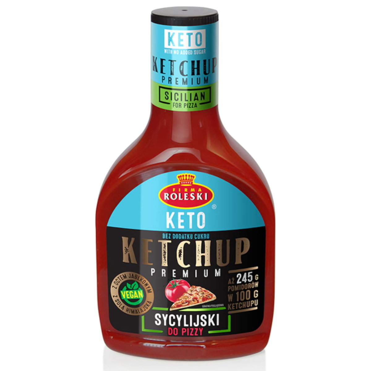 Ketchup Premium Sycylijski KETO 425g Roleski Sklep