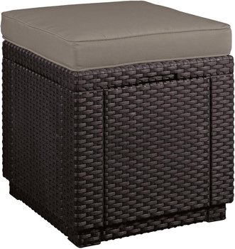 Keter Siedzisko Ogrodowe Z Poduszką Schowek Taupe - Allibert