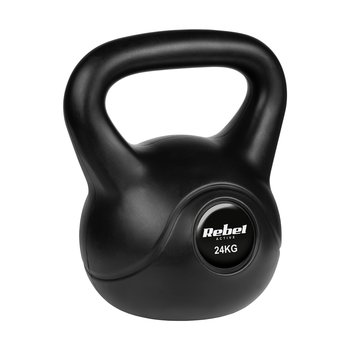 Kettlebell bitumiczny 24 kg REBEL ACTIVE - Rebel