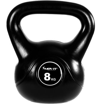 Kettlebell do ćwiczeń, czarny, 8 kg  - Movit