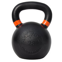 HMS Kettlebell KZG – 32 Kg – Fonte Noire – Entraînement Complet Du Corps, Prise Ergonomique