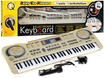 Keyboard dla dzieci, instrument muzyczny, złoty, Ramiz