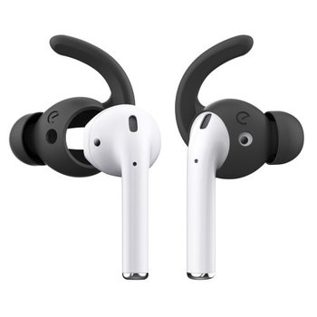 Keybudz Earbuddyz Ultra - Silikonowe Nakładki Do Airpods 1/2 (Black) - Inny producent