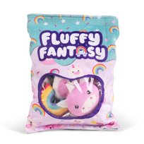 Keycraft Fluffy Fantasy Squishy - Tęcze i jednorożce Pluszowe przekąski | Sensorialna pluszowa poduszka | Miękka torba | Kreatywna zabawka Prezent dla dzieci i młodzieży Keycraft