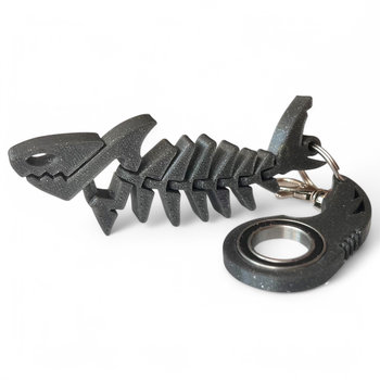 Keyrambit Nowy Model Rekinek + Karabińczyk GRAFITOWY Brelok Keyspinner - Kajawis