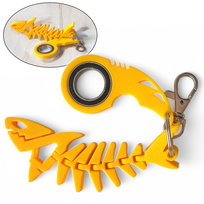 Keyrambit Nowy Model ŻÓŁTY Rekinek + Karabińczyk Brelok Keyspinner Kajawis