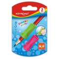 Keyroad, Uchwyt ergonomiczny do ołowków Pencil Grip 2szt blister mix kolorów - Keyroad