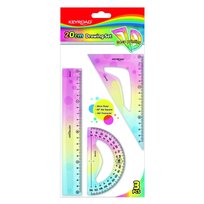 KEYROAD, Zestaw Geometryczny 20Cm Keyroad, Pastel Mix Kolorów