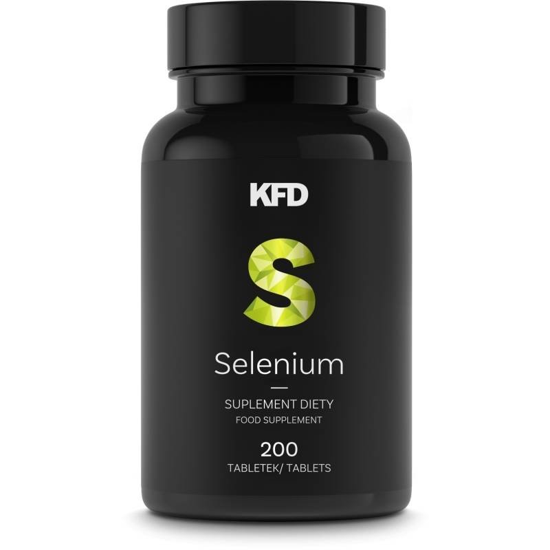 Zdjęcia - Witaminy i składniki mineralne KFD Nutrition Suplement diety, KFD Selenium - 200 tabletek selen organiczny zdrowa wątro 