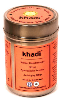 Khadi, maseczka różana do twarzy, 50 g - Khadi