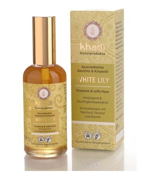 Khadi, Whity Lily, ajurwedyjski olejek do twarzy i ciała, 100 ml - Khadi