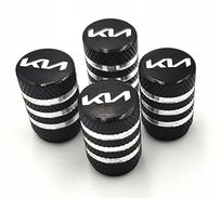 KIA nakrętki na wentyle ALUMINIOWE kapturki KIA wentylki 4szt. NOWE LOGO ATA