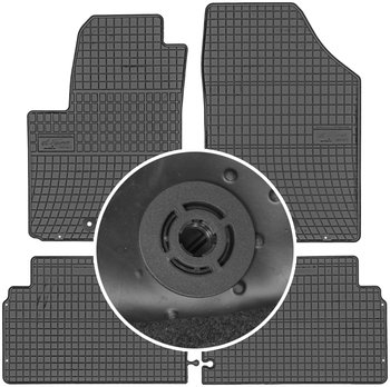 Kia Venga MinIVan od 2009-2017r. Dywaniki gumowe FROGUM 0420 + mocowania MAX-DYWANIK - Frogum
