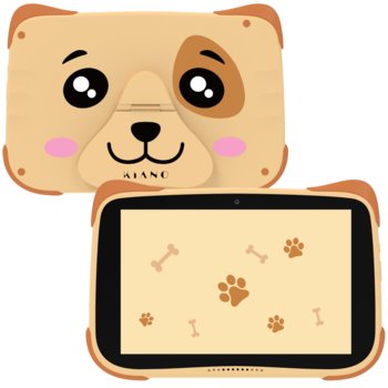 Kiano Alpha Kid Brązowo-Pomarańczowy Multimedialne Centrum Edukacyjne Tablet dla dzieci Pies Wi-Fi, Android 13 - Kiano