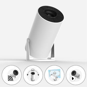 Kiano Projektor KVR01 Rzutnik  1280 x 720 HD, Airplay, TVcasting, DLNA, Korekcja trapezowa - Kiano