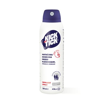 Kick the Tick, Max Repelent Plus, spray przeciw kleszczom komarom i meszkom, 200 ml - Kick the Tick