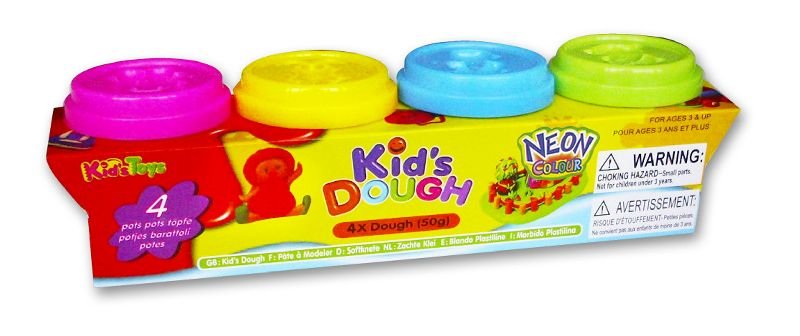 Kid's Dough, zestaw kreatywny Masa plastyczna neon-Zdjęcie-0