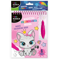 Kidea, Magiczna kolorowanka wodna Kotki, 6 arkuszy