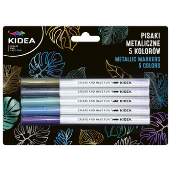 Kidea, Pisaki metaliczne, 5 kolorów - KIDEA