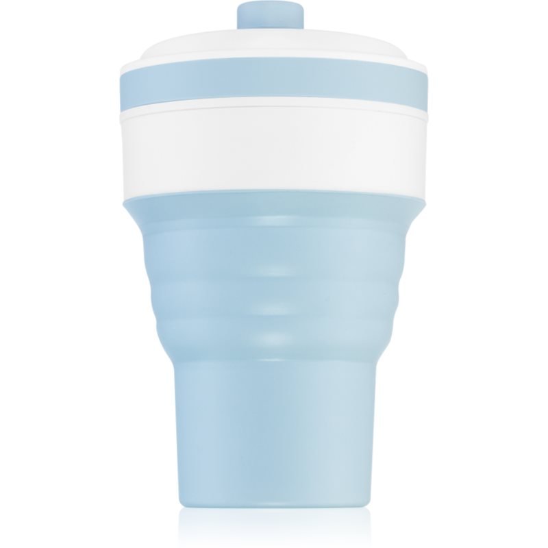 KidPro Collapsible Mug kubek ze słomką Blue 350 ml