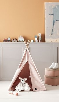 Kids Concept, Edvin, namiot Tipi Mini, różowy - Kids Concept
