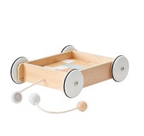 Kids Concept Neo, wózek drewniany z klockami