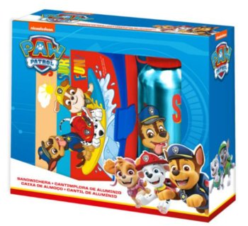 Kids Euroswan, Paw Patrol, zestaw bidon aluminiowy + śniadaniówka