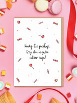 KIEDY CIĘ POCAŁUJĘ / kartka miłosna / walentynkowa