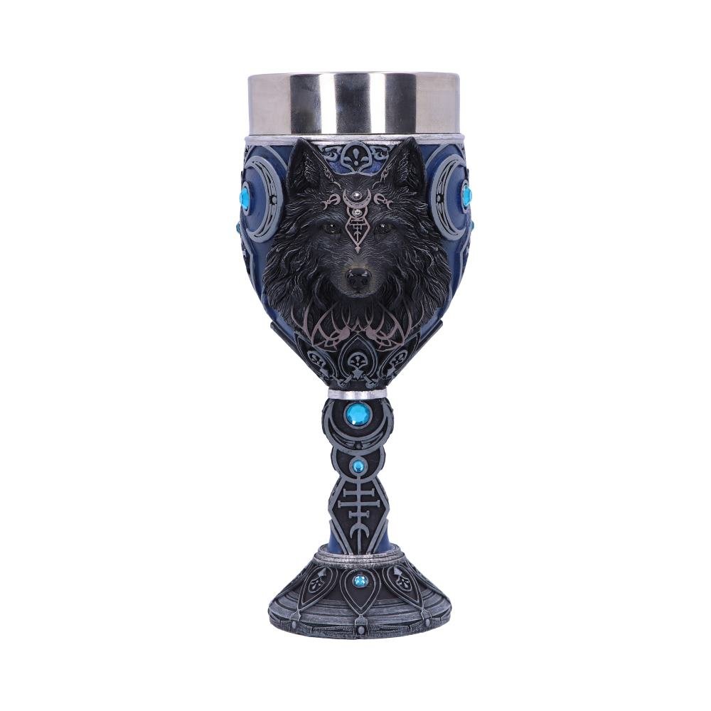 Nemesis Now Boccale Moon Guide – 15,5 Cm – In Resina Con Inserti In Acciaio Inox – Colore Argento