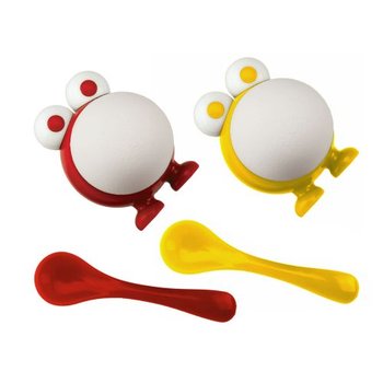 Kieliszek do jajka na miękko MSC z łyżeczką, śred. 4,5 cm - MSC