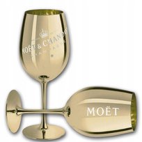 Kieliszek Moët & Chandon Ibiza 1 szt. Złoty elegancki kieliszek z tworzywa inna (Inny)