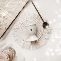 Kieliszek na jajko -  ZŁOTE SERCE