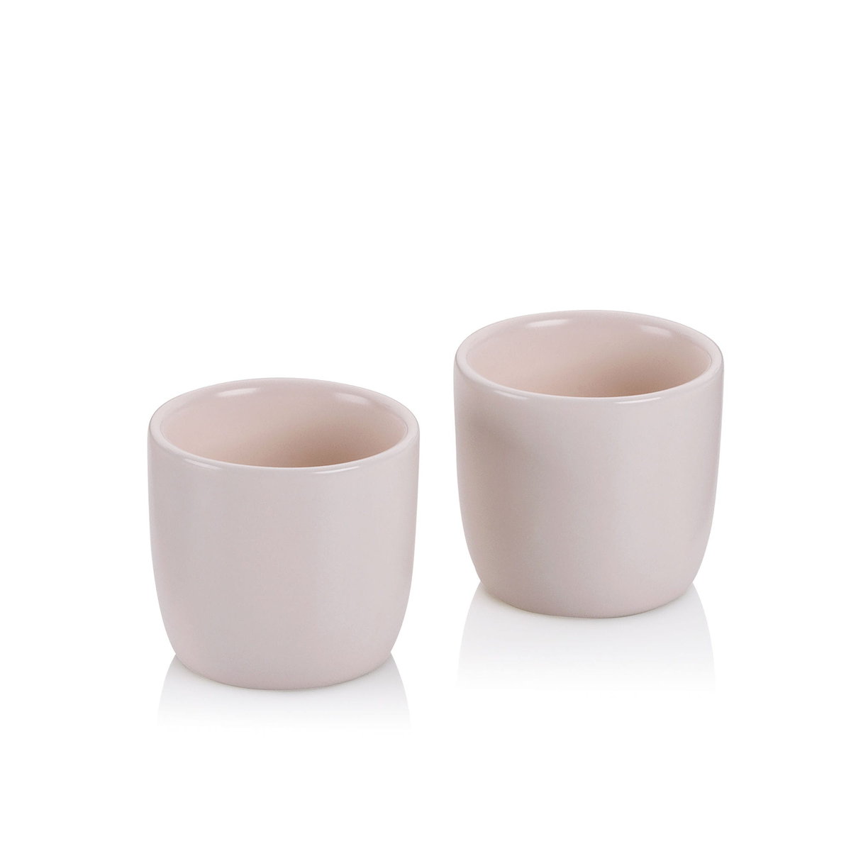Kieliszki do jajek, 2 szt., porcelana, śred. 5 x 4,5 cm, beżowe / Kela