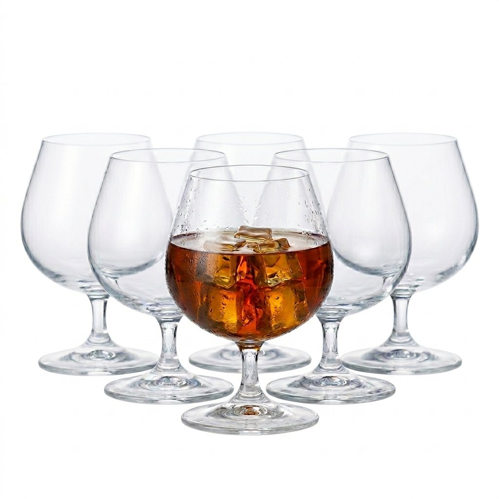 BOHEMIA Kieliszki Do Koniaku Brandy Sylvia 400 Ml X 6 Szt