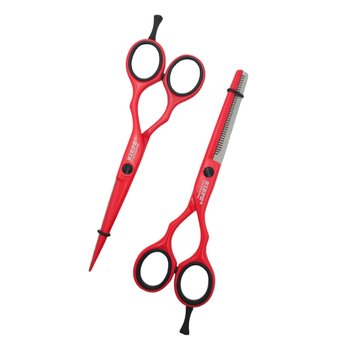 KIEPE Zestaw nożyczki + degażowki fryzjerskie 2480. 1 - 5,5" - PINK - Kiepe Professional
