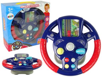 Kierownica Dla Dzieci Symulator Jazdy Efekty Dźwiękowe Świetlne - Lean Toys