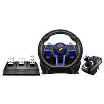 Kierownica wyścigowa F111 FLASHFIRE - 900° PC/PS5/Switch z wibracjami 3 pedały 6 biegów