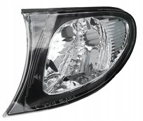 KIERUNKOWSKAZ MIGACZ LEWY DO BMW 3 E46 2001-2005 PRZEDNI CZARNY LIFT