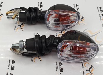 Kierunkowskazy Białe M8 Uniwersalne 2Szt - WM-MOTOR