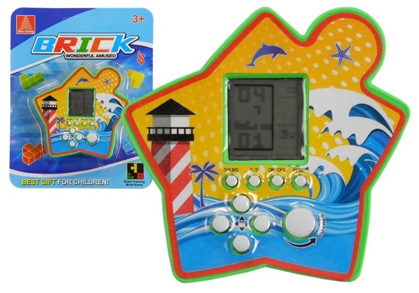 Kieszonkowa Tetris Gwiazdka, gra elektroniczna, Lean Toys, gra planszowa