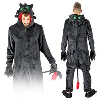  Kigurumi onesie furia szczerbatek męska ciepła piżama kombinezon M