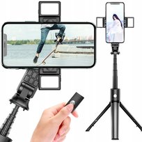 KIJEK DO SELFIE TRIPOD STATYW PILOT BLUETOOTH LED