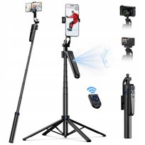Kijek SELFIE Stick Statyw 160 cm na Telefon Smartfon Kamerę + PILOT TELESIN TELESIN