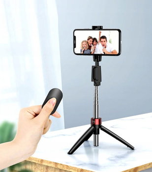 Kijek Selfie Stick Szminka Tripod Statyw Uchwyt