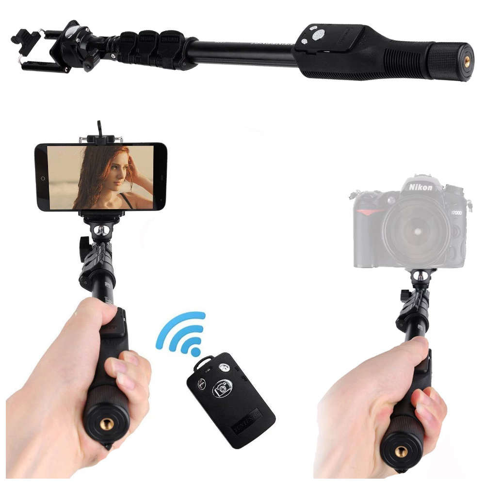 Kijek Uchwyt Selfie Stick Tripod Bluetooth bezprzewodowy z pilotem na