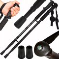 Kijki Nordic Walking teleskopowe, czarny, 65-135 cm