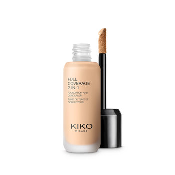 KIKO Milano, Full Coverage 2-in-1 Foundation & Concealer, Mocno Kryjący Podkład I Korektor 2w1, N10 Neutral 10 , 25ml - KIKO Milano